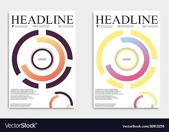 Brochure template flyer design background include vector image