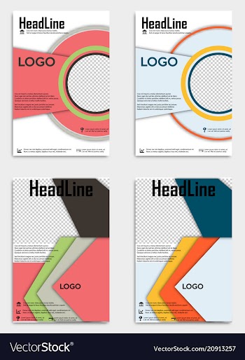 Brochure template flyer design background include vector image