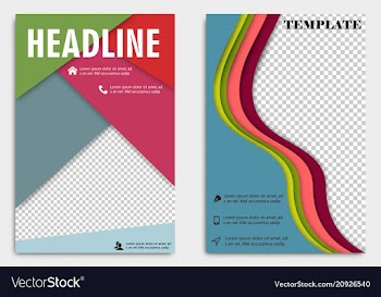 Brochure template flyer design background include vector image