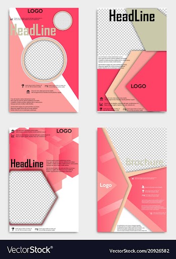 Brochure template flyer design background include vector image