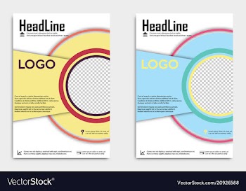 Brochure template flyer design background include vector image