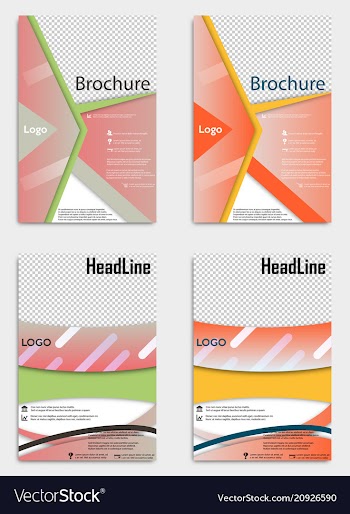 Brochure template flyer design background include vector image
