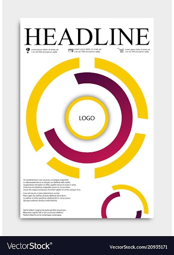 Brochure template flyer design background include vector image