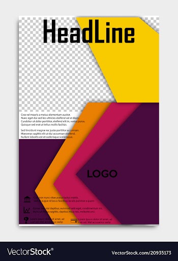Brochure template flyer design background include vector image