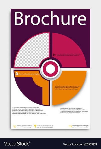 Brochure template flyer design background include vector image