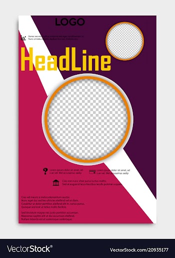 Brochure template flyer design background include vector image