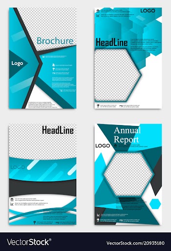 Brochure template flyer design background include vector image