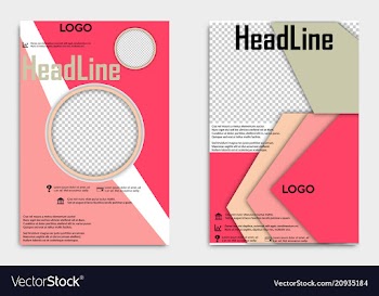 Brochure template flyer design background include vector image