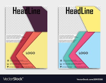 Brochure template flyer design background include vector image