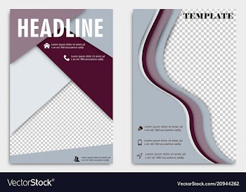 Brochure template flyer design background include vector image