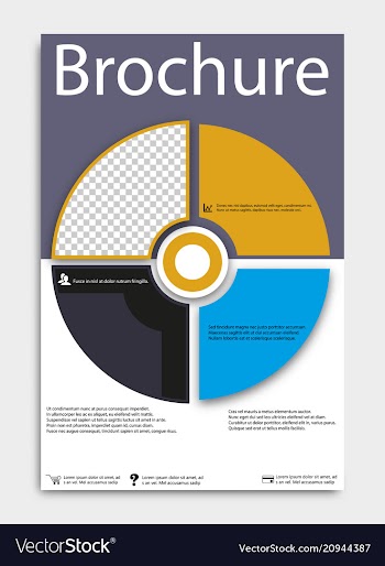 Brochure template flyer design background include vector image