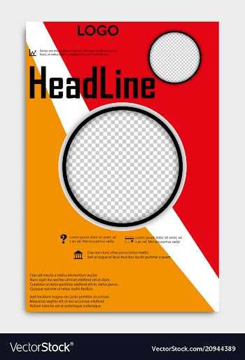 Brochure template flyer design background include vector image