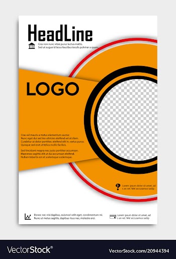 Brochure template flyer design background include vector image