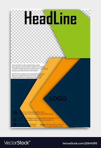 Brochure template flyer design background include vector image