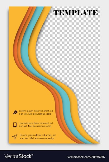 Brochure template flyer design background include vector image