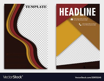 Brochure template flyer design background include vector image
