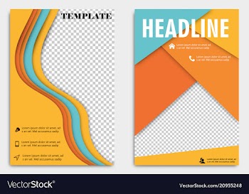 Brochure template flyer design background include vector image