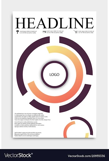 Brochure template flyer design background include vector image