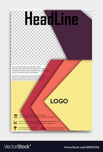 Brochure template flyer design background include vector image