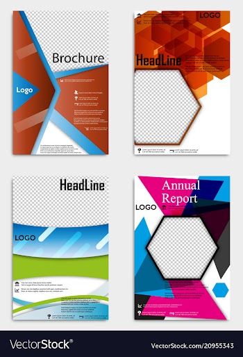 Brochure template flyer design background include vector image