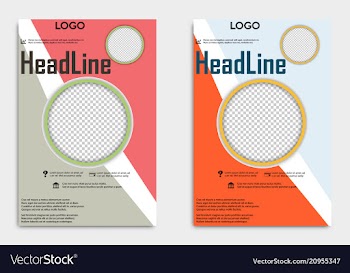 Brochure template flyer design background include vector image