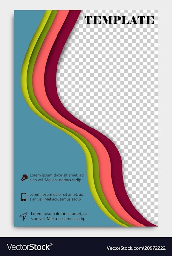 Brochure template flyer design background include vector image