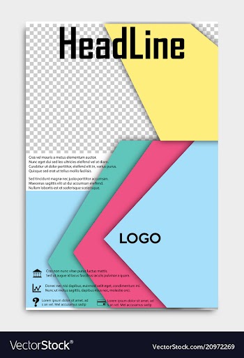 Brochure template flyer design background include vector image