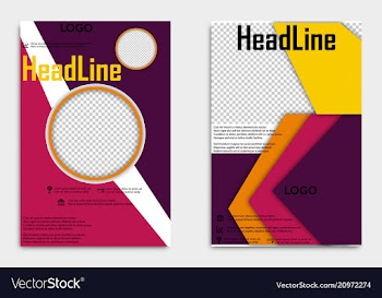 Brochure template flyer design background include vector image