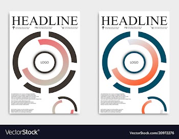 Brochure template flyer design background include vector image