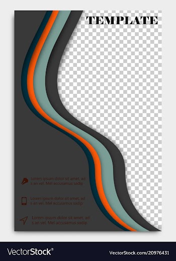 Brochure template flyer design background include vector image