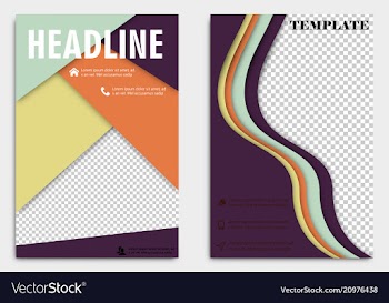 Brochure template flyer design background include vector image