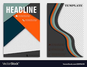 Brochure template flyer design background include vector image