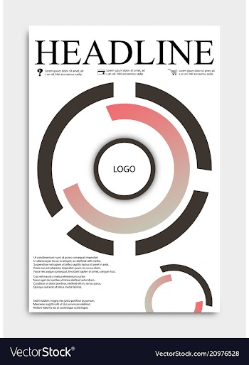 Brochure template flyer design background include vector image
