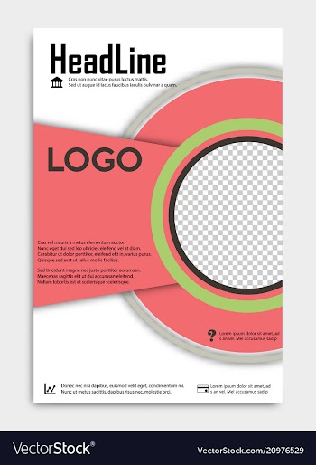 Brochure template flyer design background include vector image