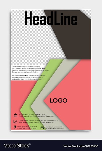 Brochure template flyer design background include vector image