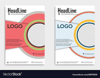 Brochure template flyer design background include vector image