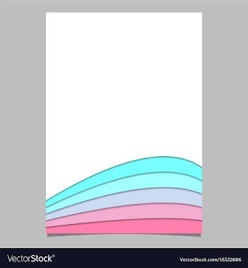 Brochure template from curved stripe layers vector image
