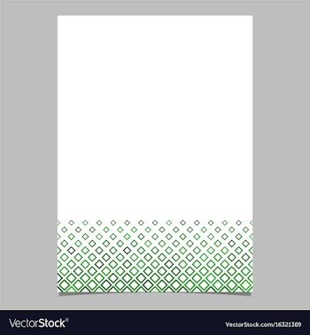 Brochure template from green diagonal square vector image