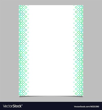 Brochure template from green diagonal square vector image
