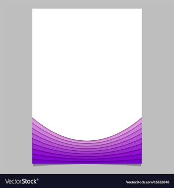 Brochure template from purple curves vector image