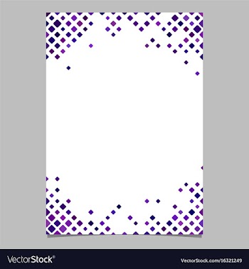 Brochure template from purple diagonal square vector image