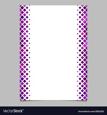Brochure template from purple diagonal square vector image