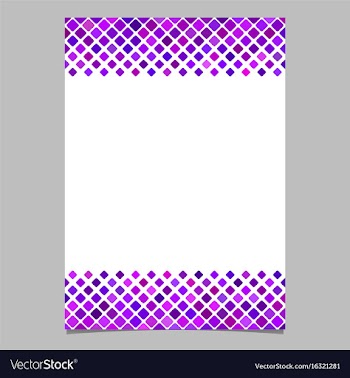 Brochure template from purple diagonal square vector image