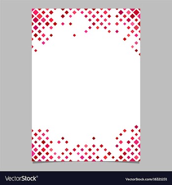 Brochure template from red diagonal square pattern vector image