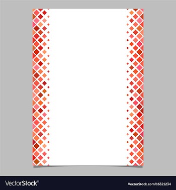 Brochure template from red diagonal square pattern vector image