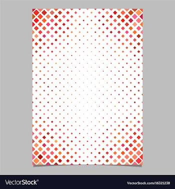 Brochure template from red diagonal square pattern vector image