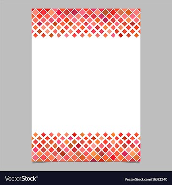 Brochure template from red diagonal square pattern vector image