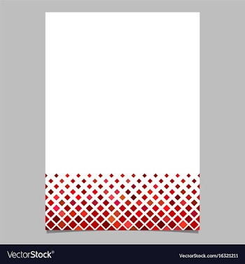Brochure template from red diagonal square vector image