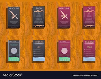 Brochure template layout cover design annual vector image