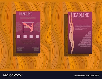 Brochure template layout cover design annual vector image